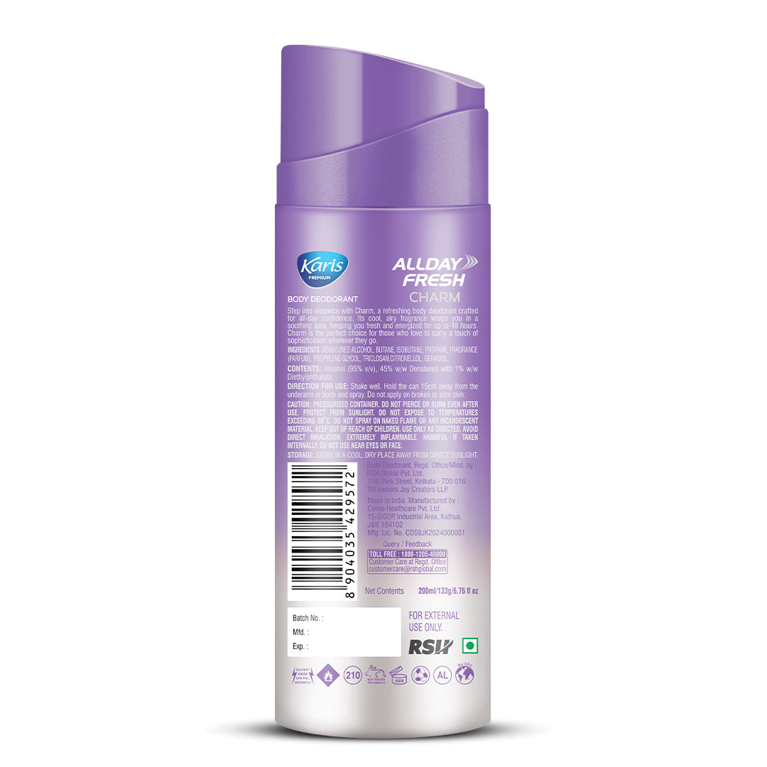 Allday Fresh Total Confidence 48 Hr Active Charm