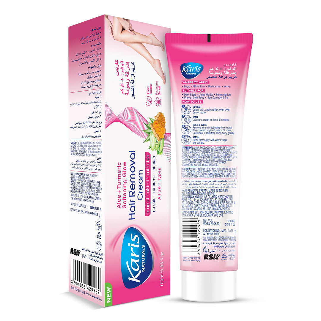 ALOE + TURMERIC SOFTENING GLOW HAIR REMOVAL CREAM
