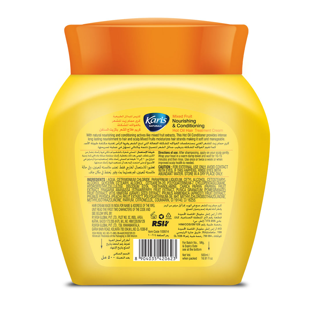Mixed Fruit Nourishing & Conditioning Hot Oil Hair Treatment Cream