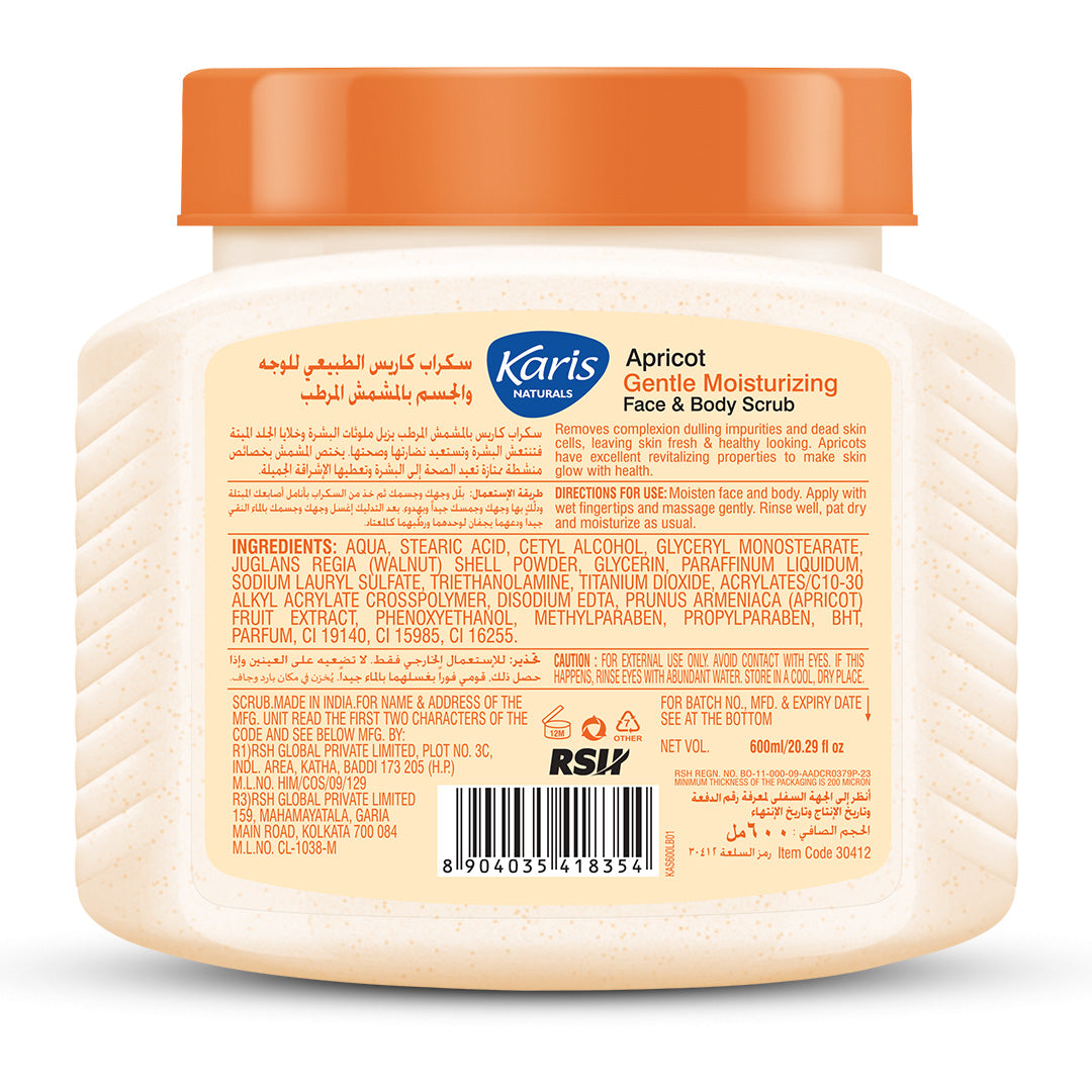Apricot Gentle Moisturizing Face & Body Scrub