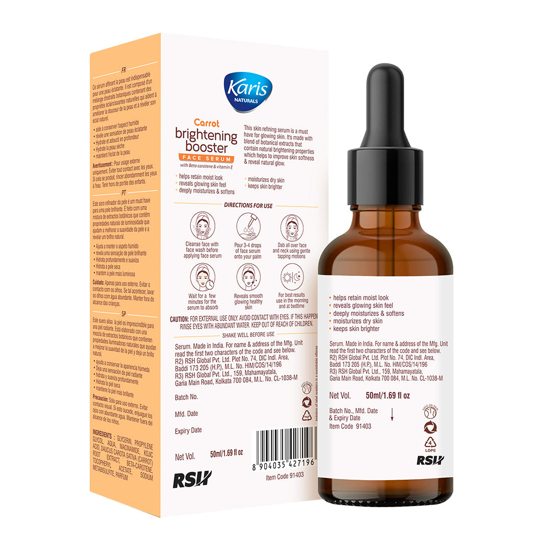 Carrot Brightening Booster Face Serum