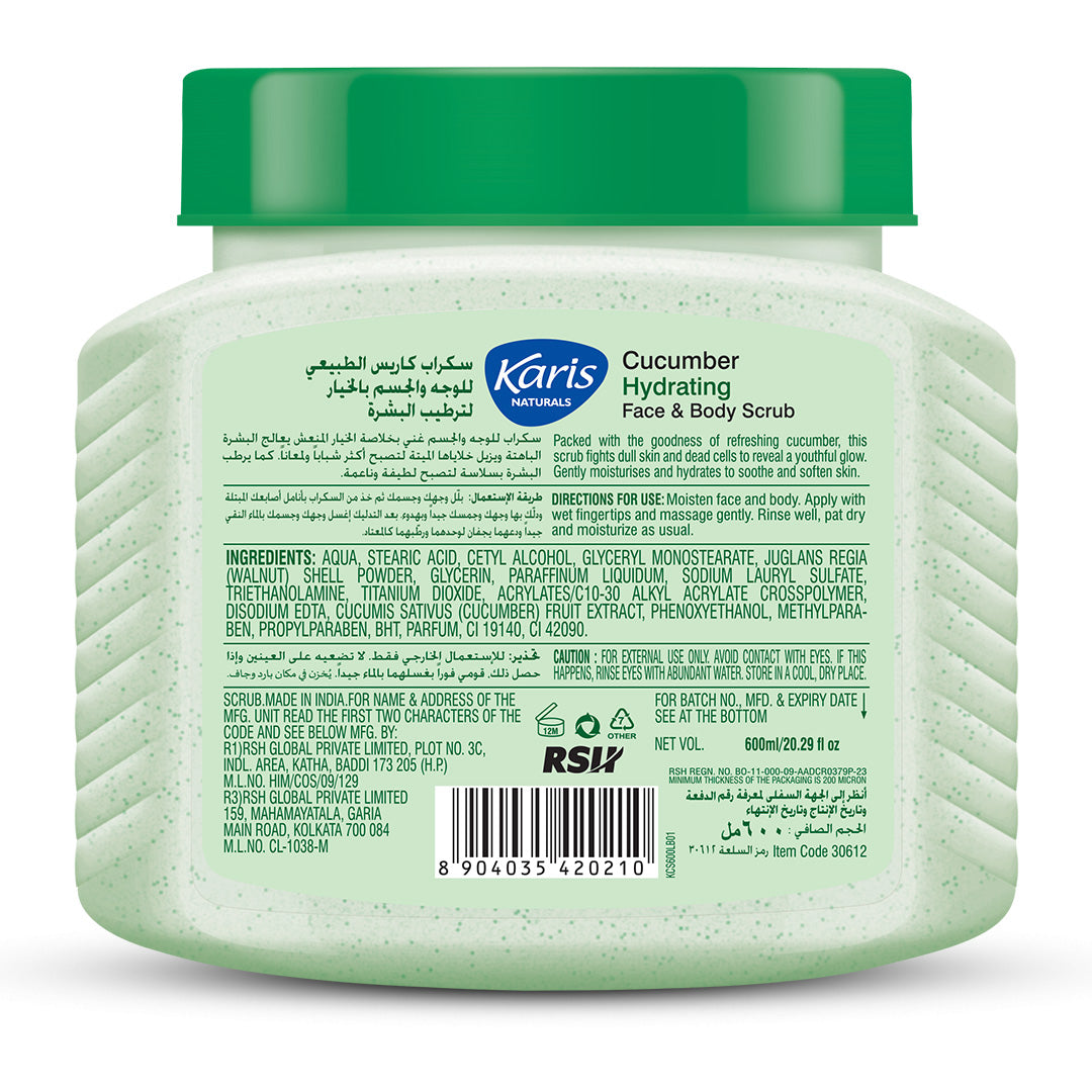 Cucumber Hydrating  Face & Body Scrub