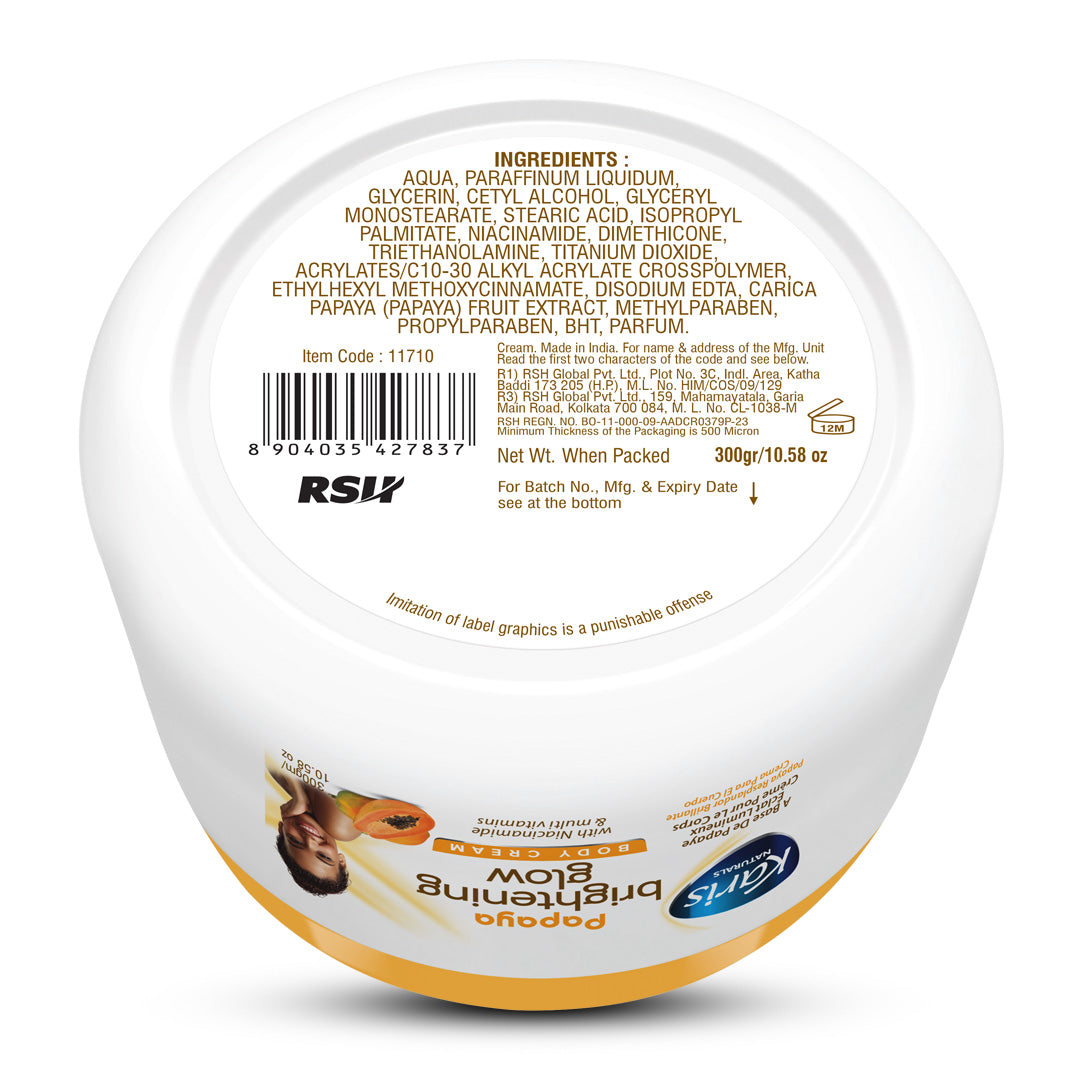 Papaya Brightening Glow Body Cream