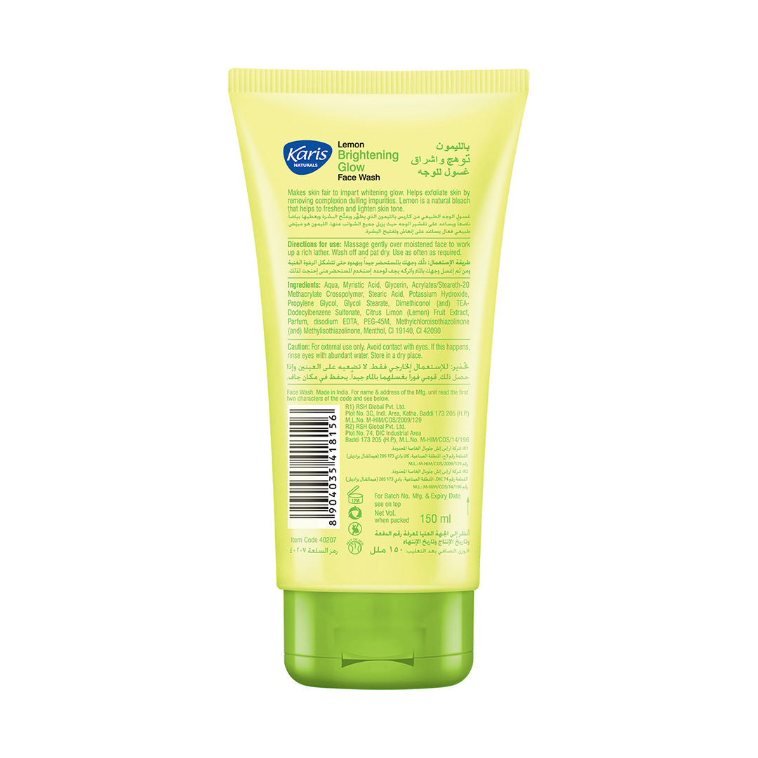 Lemon Brightening Glow Face Wash