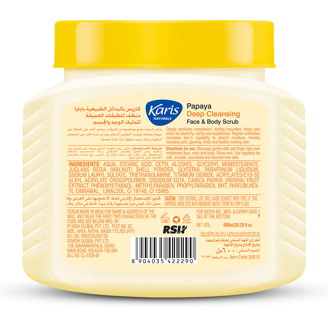 Papaya Deep Cleansing Face & Body Scrub