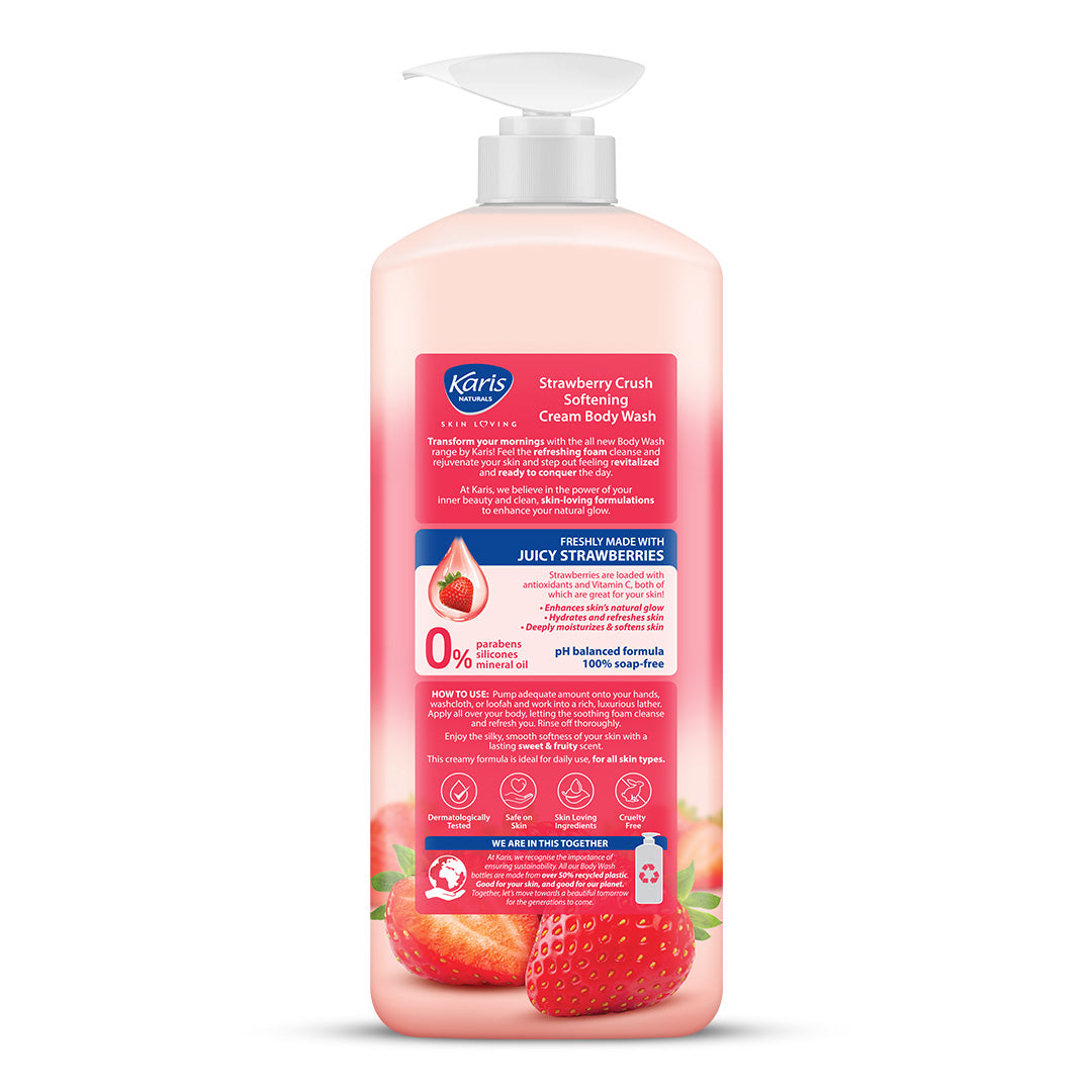 Strawberry Crush Softening Cream Body Wash