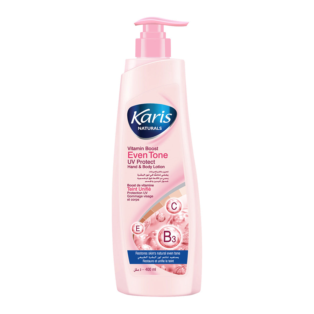 Vitamin Boost Even Tone UV Protect Hand & Body Lotion – Karis Naturals